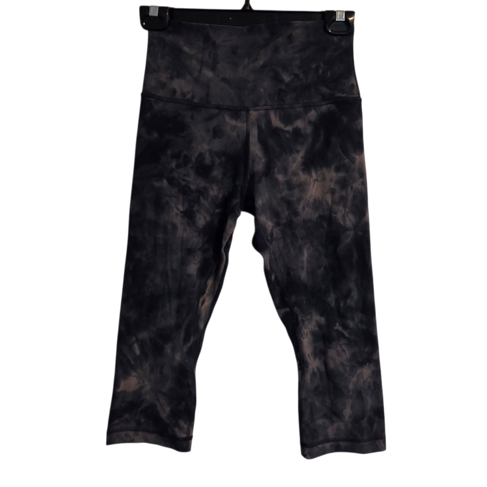 Lululemon Athletica Black and Gray Capri Leggings